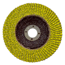 Yellow Ceramic Flap Disc – Fiber Backing