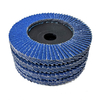 Blue Aluminum Oxide Flap Disc - Plastic Backing