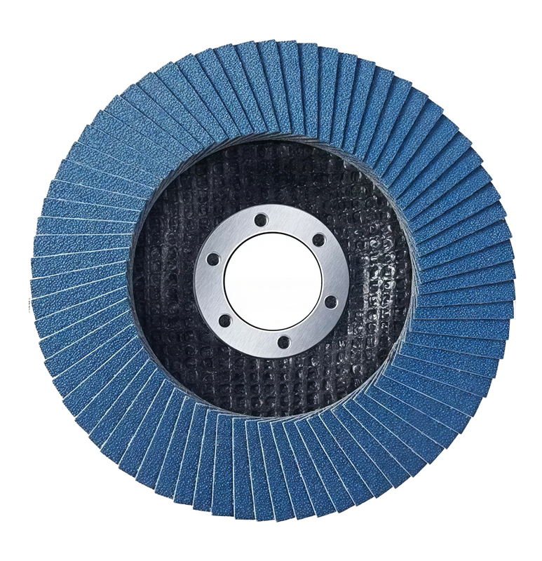 Blue Aluminum Oxide Flap Disc – Fiber Backing