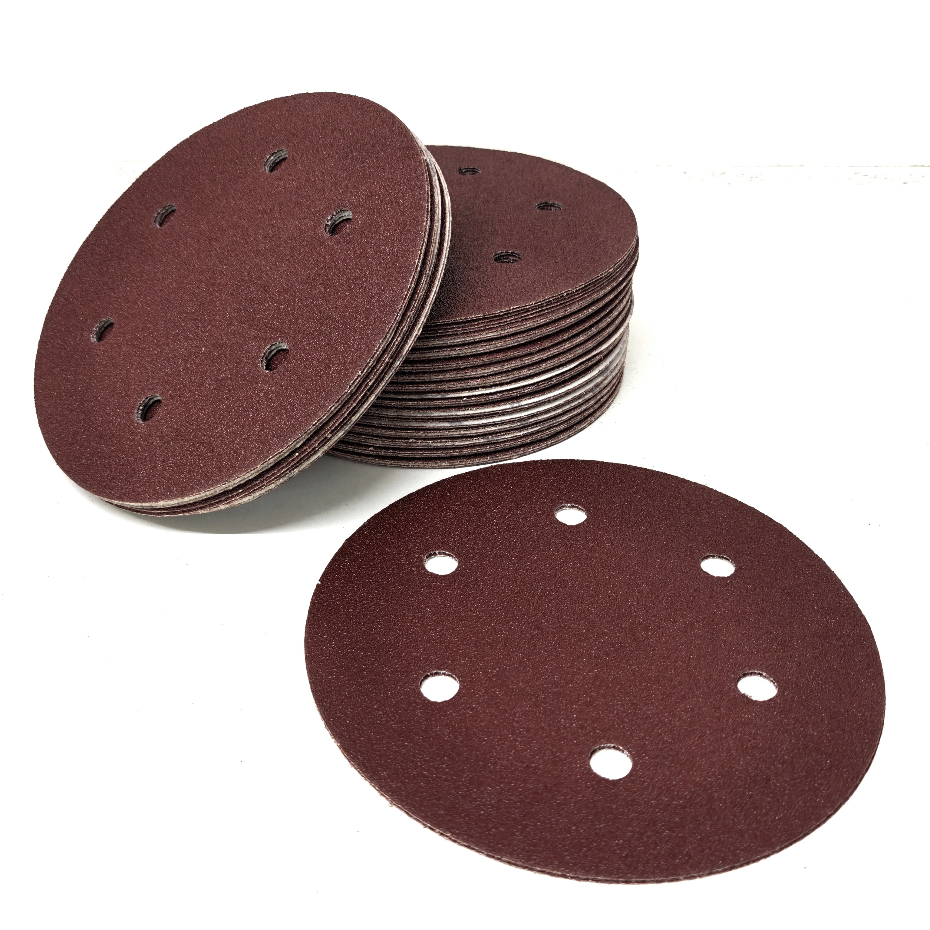 Red Aluminum Oxide 6 Holes 230mm Velcro Sanding Disc