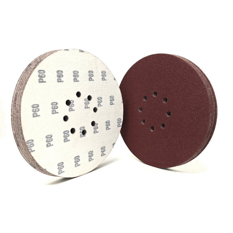 Red Aluminum Oxide 8 Holes 230mm Velcro Sanding Disc