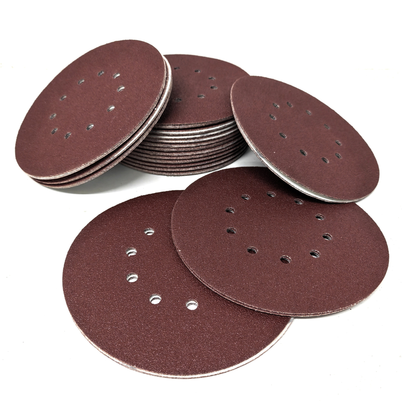 Red Aluminum Oxide 10 Holes 230mm Velcro Sanding Disc