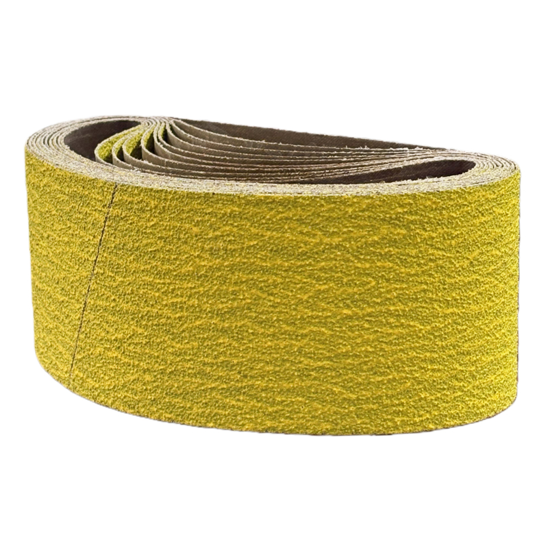 Yellow Ceramic Sanding Belt 75 x 533 mm 