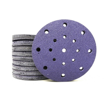 Purple Ceramic 17 Holes 150mm Sanding Disc 