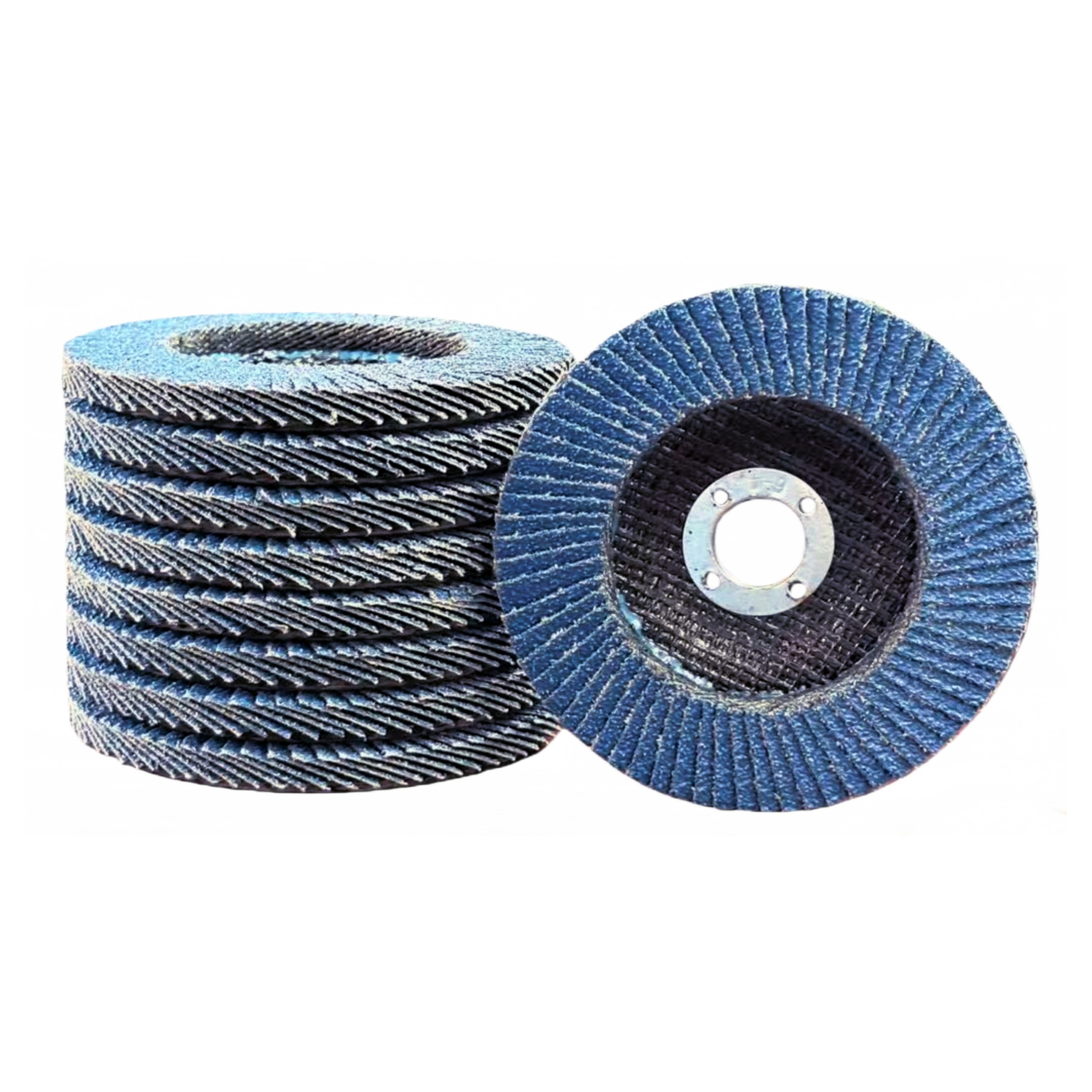 Blue Aluminum Oxide Flap Disc – Fiber Backing