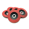 Red Ceramic Flap Disc – Fiber Backing