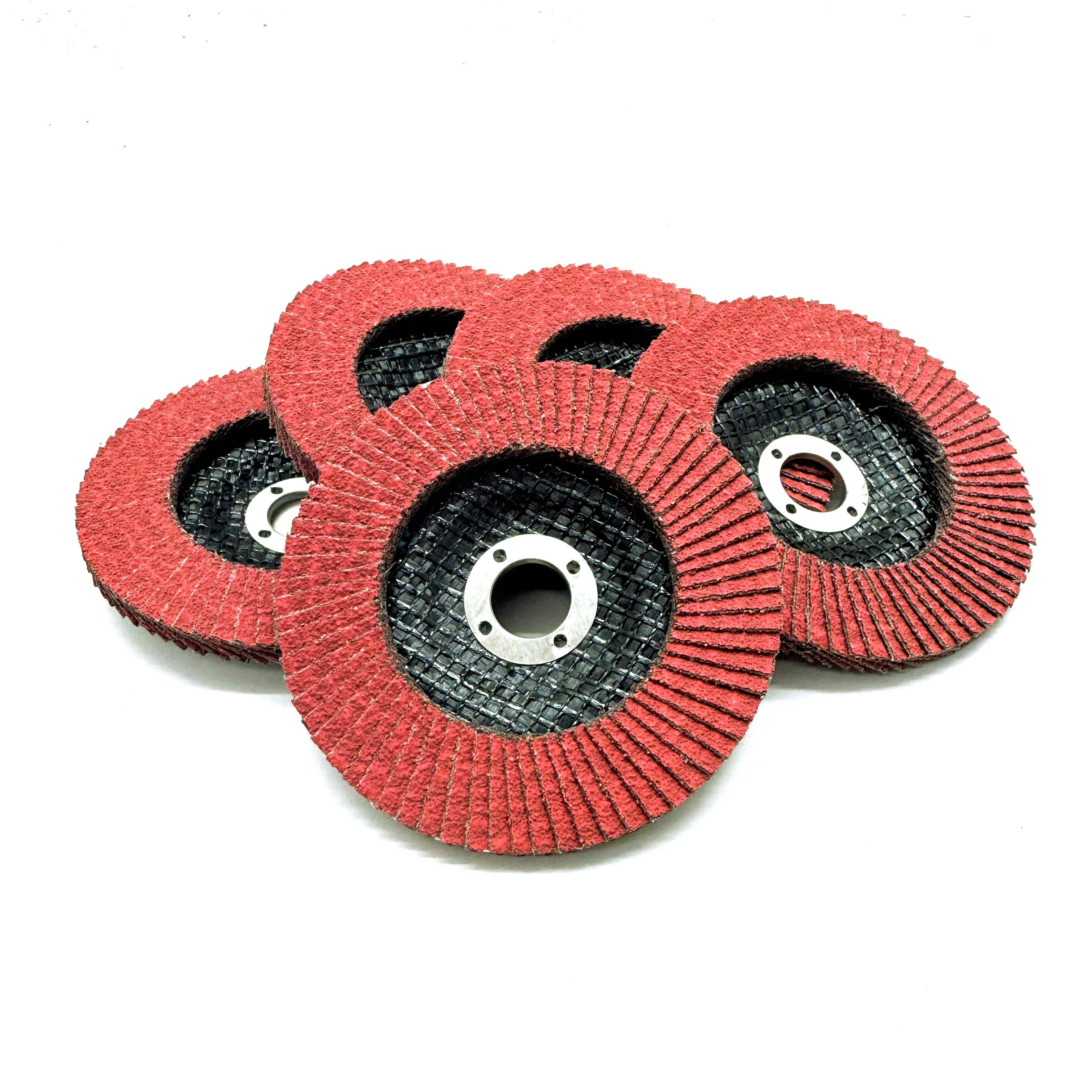 Red Ceramic Flap Disc – Fiber Backing