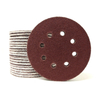Red Aluminum Oxide 8 Holes 125mm Velcro Sanding Disc 