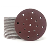 Red Aluminum Oxide 17 Holes 150mm Velcro Sanding Disc 