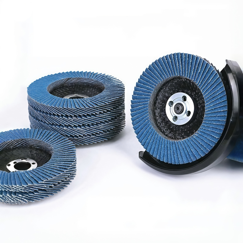 Blue Aluminum Oxide Flap Disc – Fiber Backing