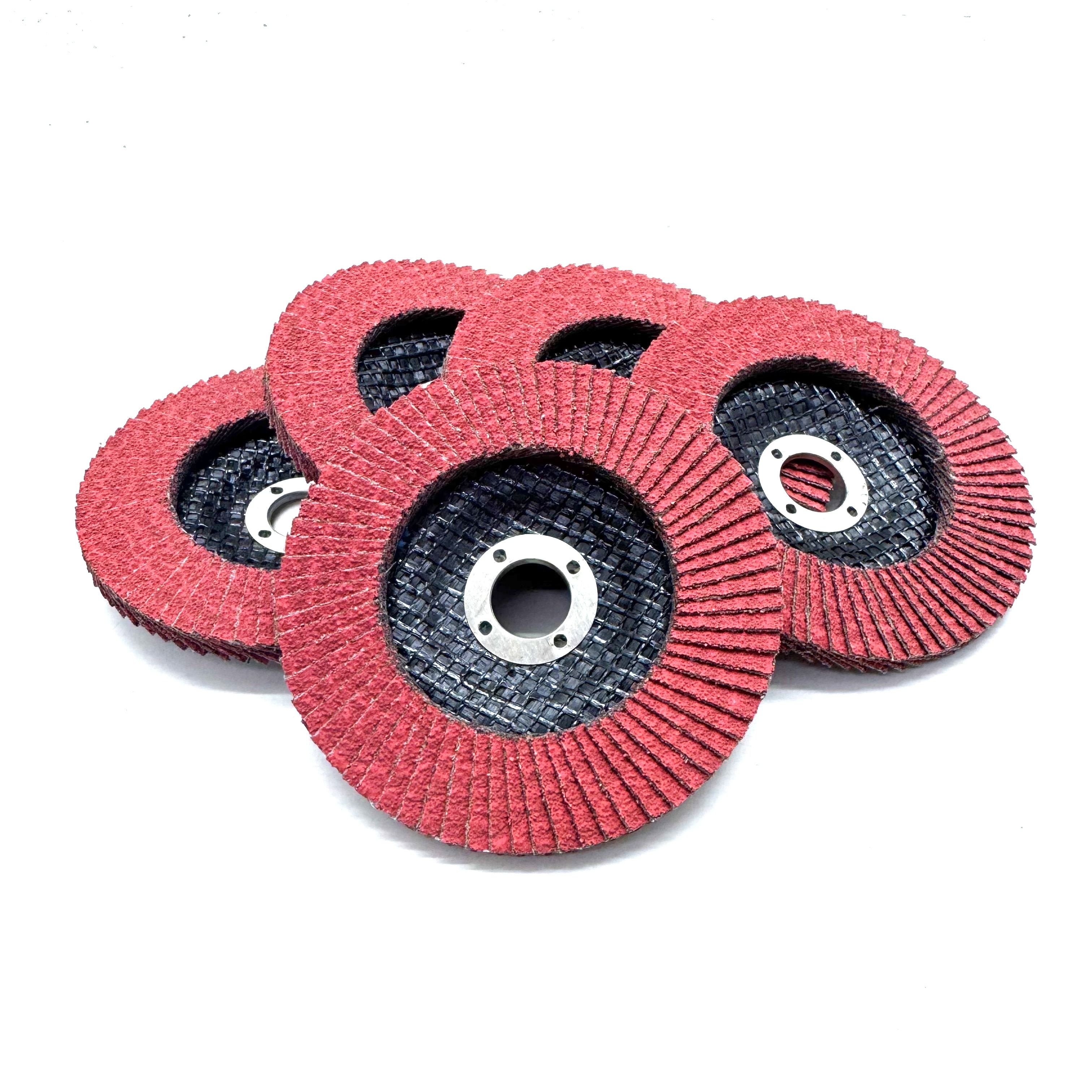 Red Aluminum Oxide Flap Disc – Fiber Backing