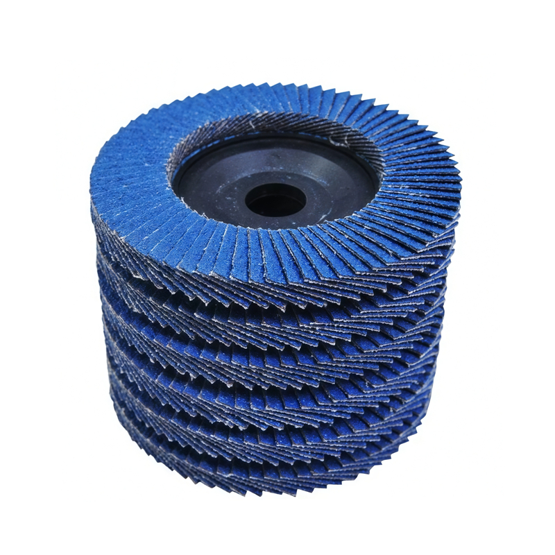 Blue Aluminum Oxide Flap Disc - Plastic Backing
