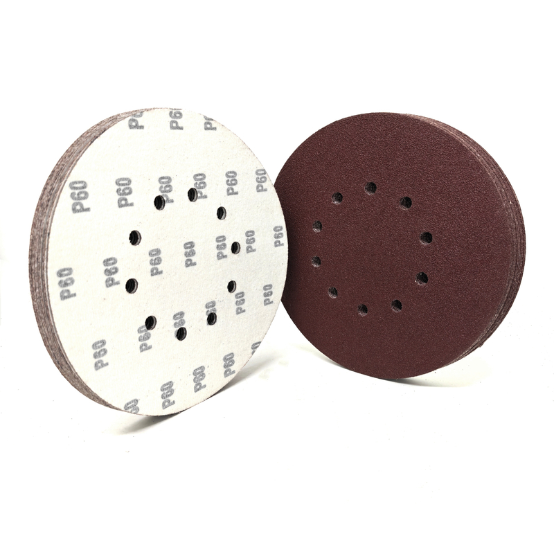 Red Aluminum Oxide 10 Holes 230mm Velcro Sanding Disc