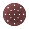 Red Aluminum Oxide 17 Holes 150mm Velcro Sanding Disc 