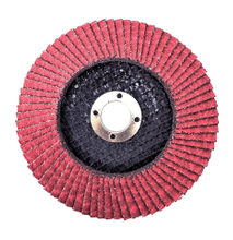 Red Aluminum Oxide Flap Disc – Fiber Backing