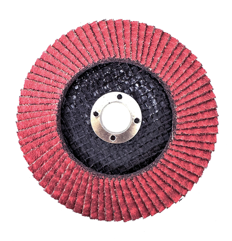 Red Aluminum Oxide Flap Disc – Fiber Backing