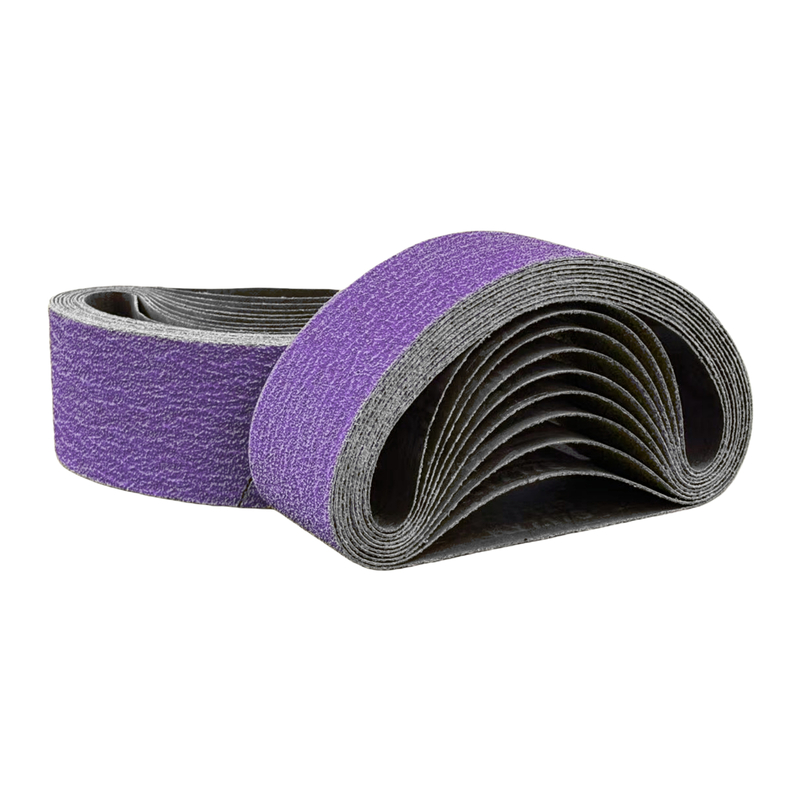Purple Ceramic Abrasive Sanding Belt 75 x 533 mm
