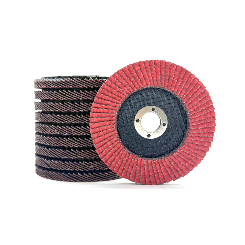 Red Aluminum Oxide Flap Disc – Fiber Backing