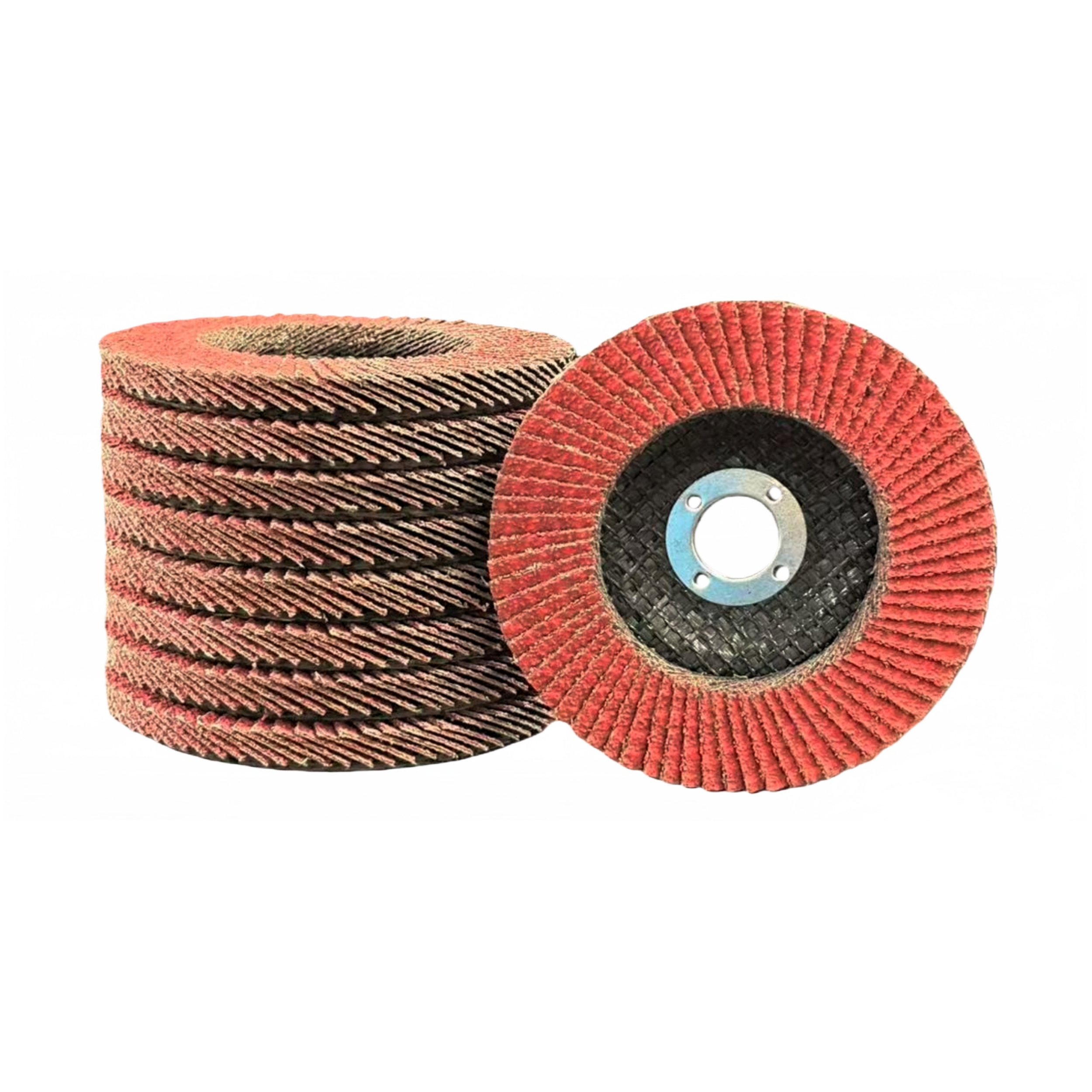 Red Ceramic Flap Disc – Fiber Backing