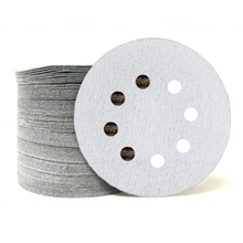 White Aluminum Oxide 8 Holes 125mm Velcro Sanding Disc