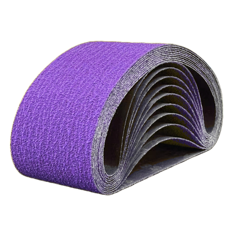Purple Ceramic Abrasive Sanding Belt 75 x 533 mm