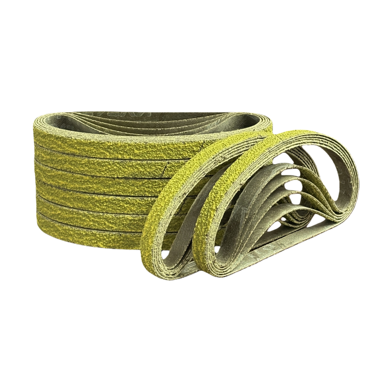 Yellow Ceramic Sanding Belt 10 X 330 mm