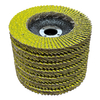 Yellow Ceramic Flap Disc – Fiber Backing