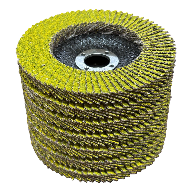Yellow Ceramic Flap Disc – Fiber Backing