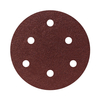 Red Aluminum Oxide 6 Holes 125mm Velcro Sanding Disc 