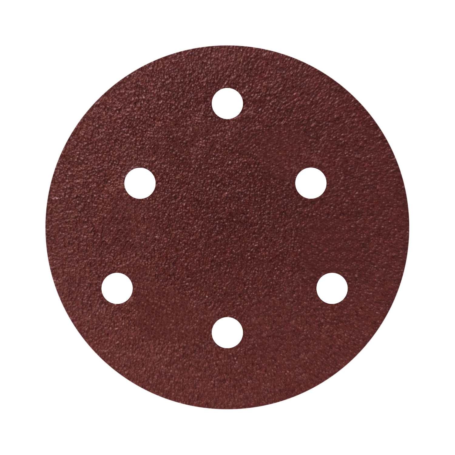 Red Aluminum Oxide 6 Holes 125mm Velcro Sanding Disc 