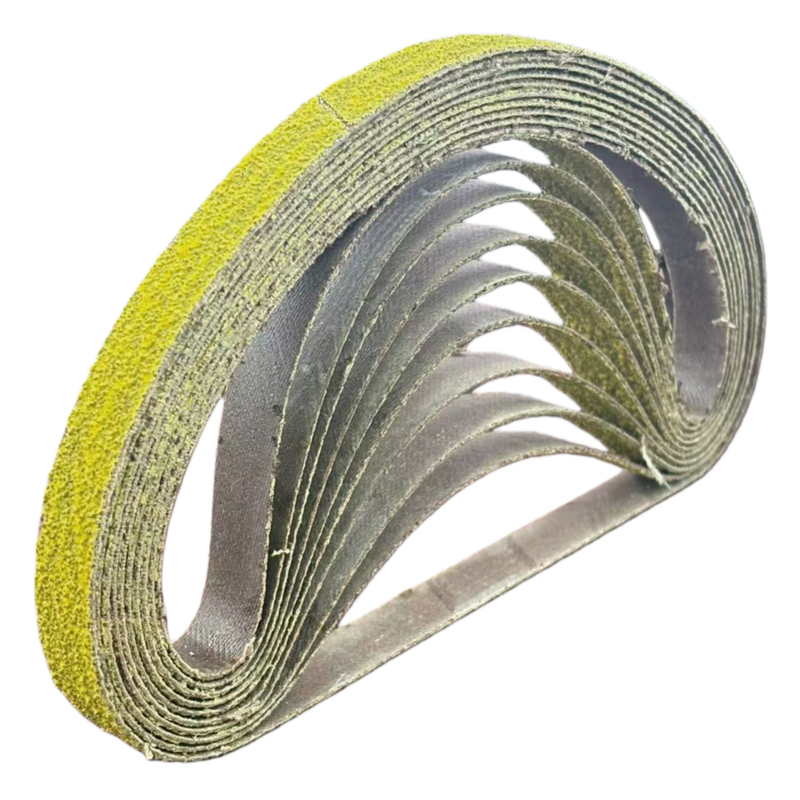 Yellow Ceramic Sanding Belt 13 x 457 mm