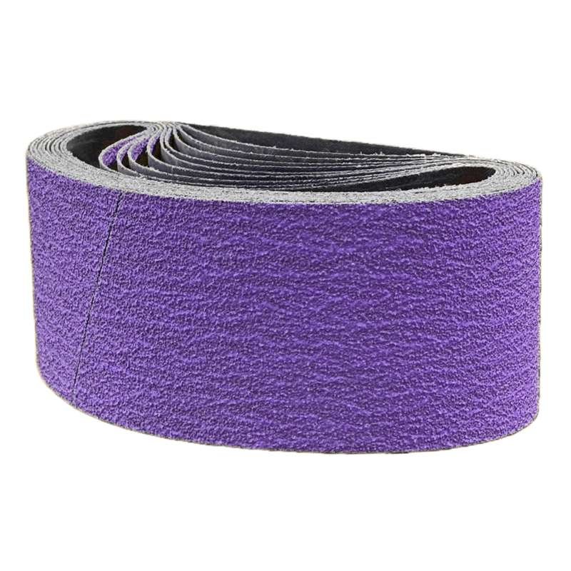 Purple Ceramic Abrasive Sanding Belt 75 x 533 mm