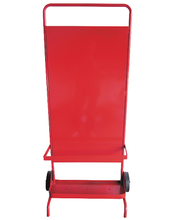 Wheeled Fire Extinguisher Site Stand - Red