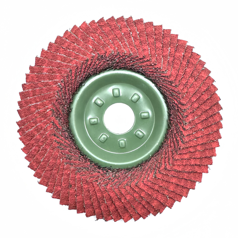 Red Aluminum Oxide Flap Disc - Metal Backing