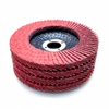 Red Aluminum Oxide Flap Disc – Fiber Backing