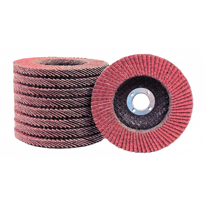 Red Aluminum Oxide Flap Disc – Fiber Backing
