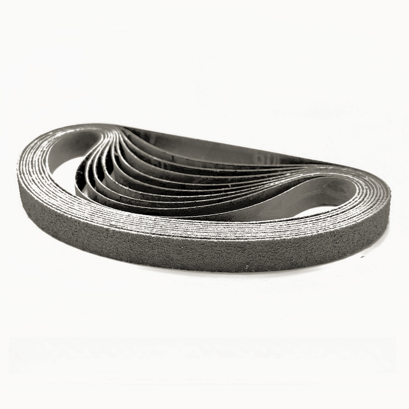 Black Silicon Carbide Sanding Belt 13 x 457 mm