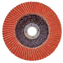 Red Ceramic Flap Disc – Fiber Backing