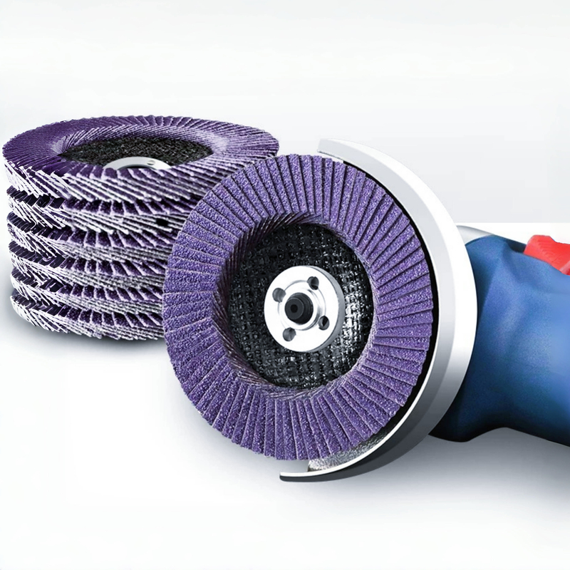 Purple Ceramic Flap Disc – Fiber Backing