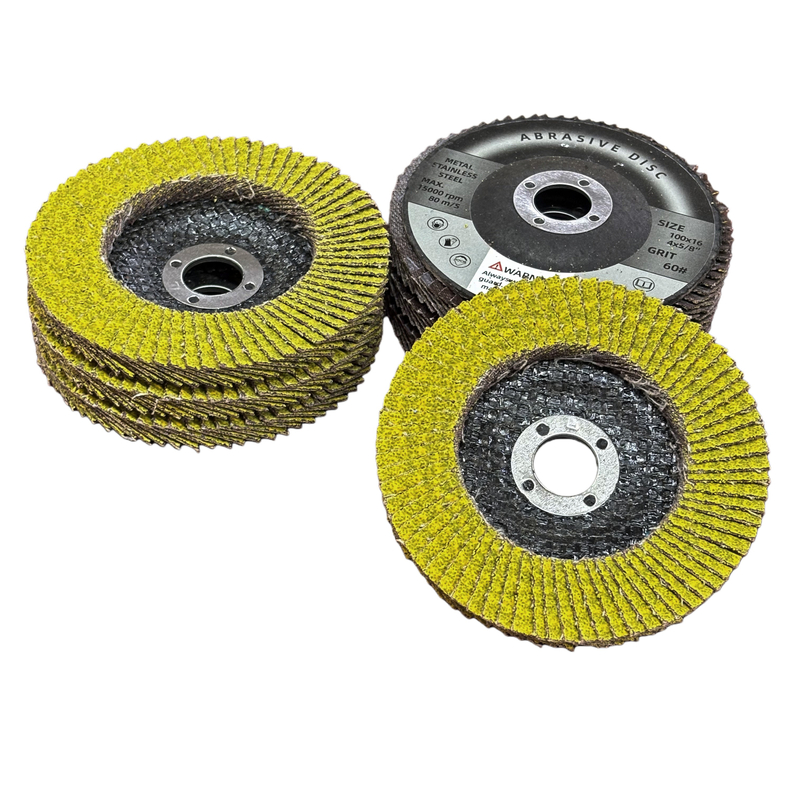 Yellow Ceramic Flap Disc – Fiber Backing