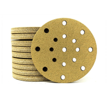 Yellow Ceramic 17 Holes 150mm Sanding Disc