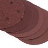 Red Aluminum Oxide 6 Holes 125mm Velcro Sanding Disc 