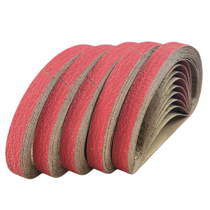 Red Ceramic Abrasive Sanding Belt 20 X 520 mm