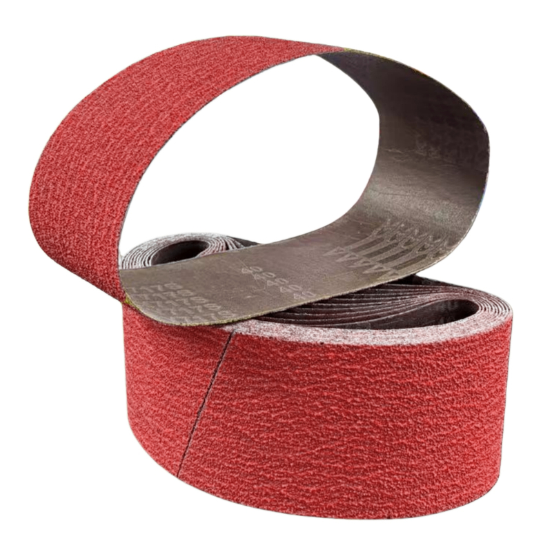 Red Ceramic Sanding Belt 75 x 533 mm