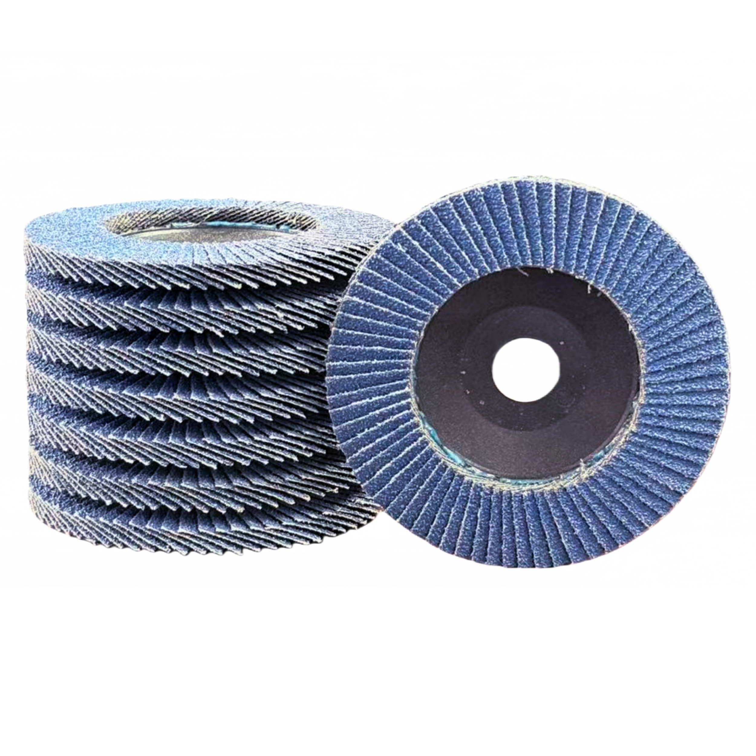 Blue Aluminum Oxide Flap Disc - Plastic Backing