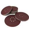 Red Aluminum Oxide 8 Holes 230mm Velcro Sanding Disc