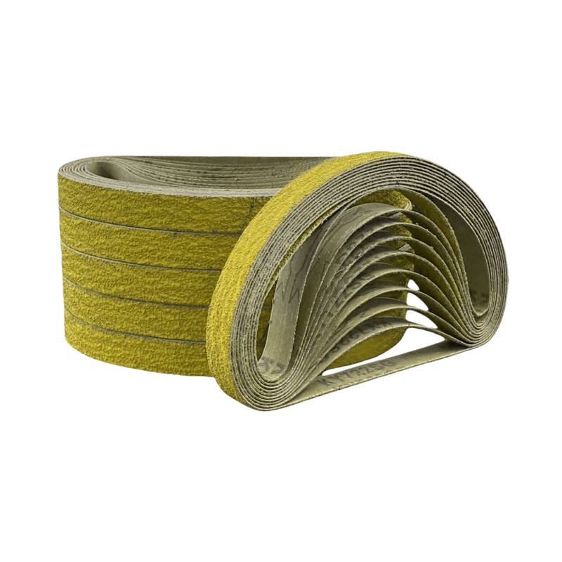 Yellow Ceramic Abrasive Sanding Belt 20 X 520 mm